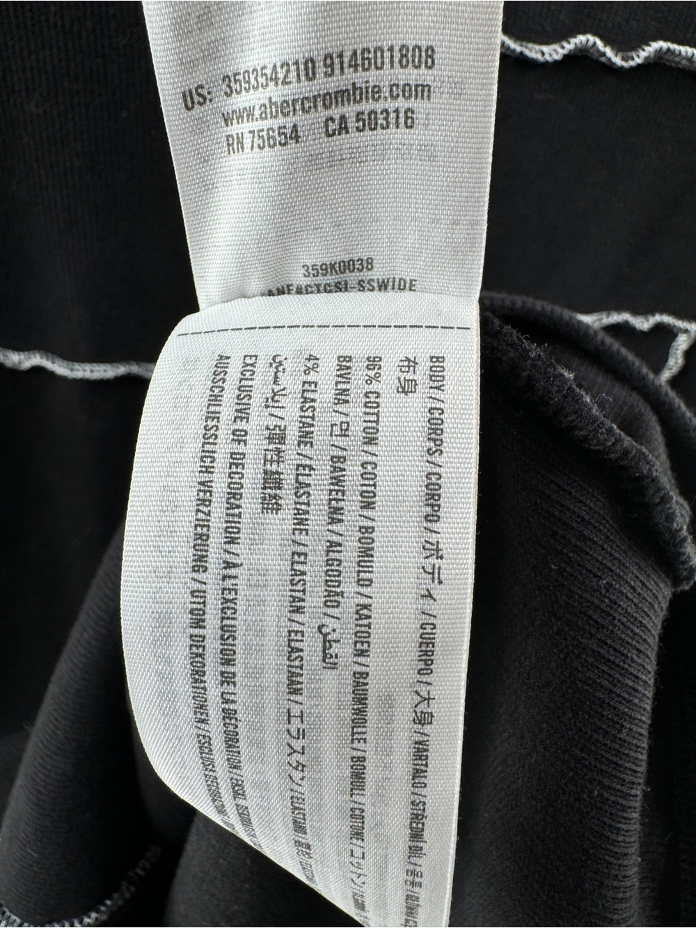 Hollister Black Contrast Stitch Mini Dress – Women's Small Regular - Picture 5 of 8